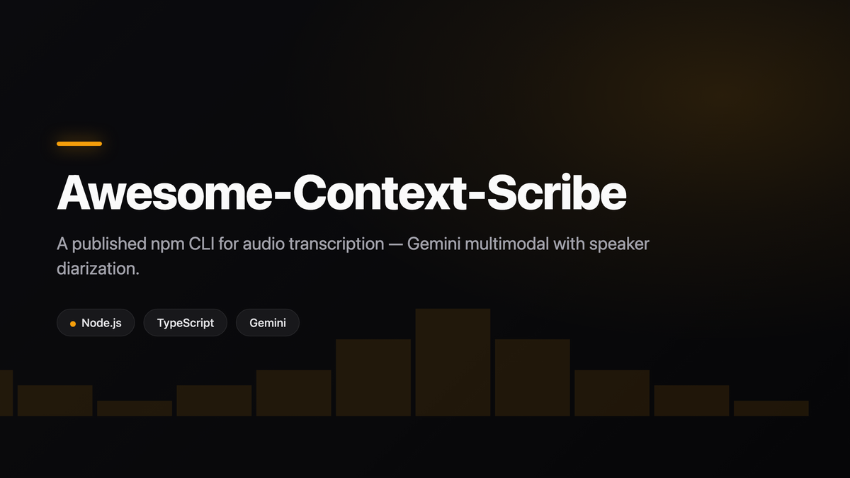Awesome-Context-Scribe